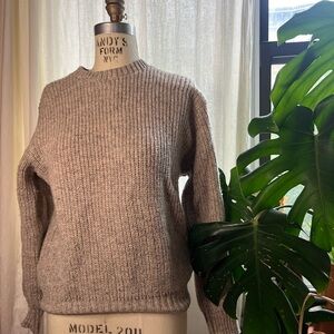 Wool Blend Vintage Eddie Bauer Crew Neck Sweater, Sm